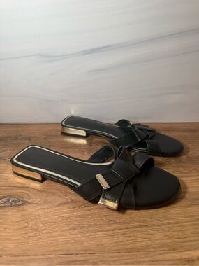 White House Black Market Knotted Slide‎ Sandals